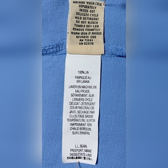 L.L. Bean Blue Sleeveless Dress - Picture 6 of 6